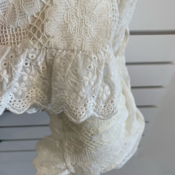 White eyelet lace mini dress - Picture 10 of 13
